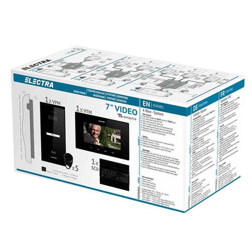 Kit video interfon 7” smart+ ELECTRA VKM.P1SR.T7S4.ELB04