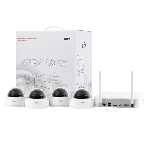 KIT WIFI 4 camere Dome 2MP + NVR - UNV